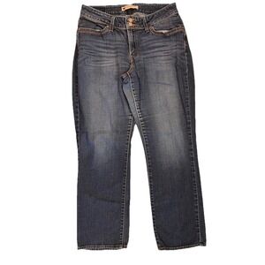 Levi's 529 Curvy Straight Jeans Women's 31x30 Blue Mid Rise Cotton‎ Dark Wash